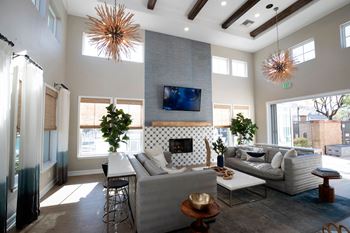 Resident clubhouse lounge